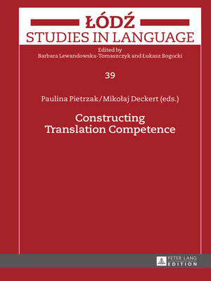 cover image of Constructing Translation Competence
